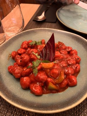 Soy chunks   at Jimbu in Evora