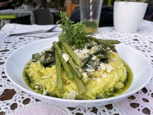 Asperagus Risotto   at Jardim de Borboletas in Santo Antonio Das Areias