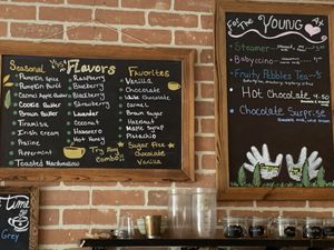 Lots of flavors were vegan   at Traverse Coffee Co in Hallowell