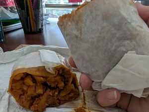 Chili cheese burrito at All Vegan Franks - Ghost Kitchen in Los Angeles