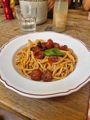 Vegan ragú with addition of tomato at Miscusi - Milano Colonne  in Milan