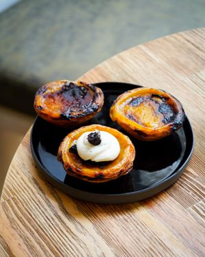 Créme Brúlé, normal and cheesecake cookie all with a vegan twist!  at Nat'elier | Pastel de Nata in Lisbon