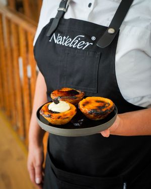Ready to discover the vegan Pastéis?  at Nat'elier | Pastel de Nata in Lisbon