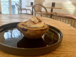 Tiramisu vegan nata  at Nat'elier | Pastel de Nata in Lisbon