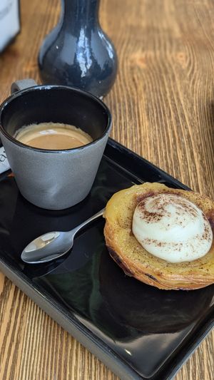 Pastel de Nata (Tiramisu) at Nat'elier | Pastel de Nata in Lisbon