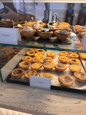 the classic pasteis costs €1.50, the special ones €2.00  at Nat'elier | Pastel de Nata in Lisbon
