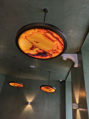 Even the Lamps are pasteis de Nata at Nat'elier | Pastel de Nata in Lisbon