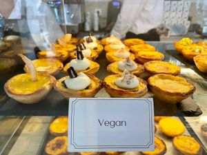 5 different Vegan options 😍  at Nat'elier | Pastel de Nata in Lisbon