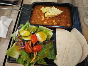Delicious vegan shakshuka at WellSmoocht in West Singapore