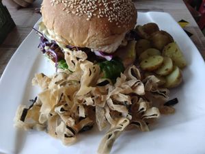 Pow wow bao burger ($16.50) at WellSmoocht in West Singapore