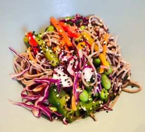 Sesame citrus soba at WellSmoocht in West Singapore