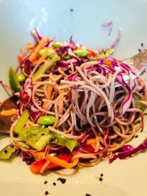 Sesame citrus soba at WellSmoocht in West Singapore