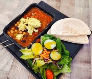 Award winning vegan shakshuka at WellSmoocht in West Singapore