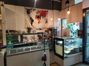 Dessert station at WellSmoocht in West Singapore