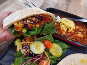 Award winning vegan shakshuka at WellSmoocht in West Singapore