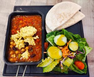 Award winning vegan shakshuka at WellSmoocht in West Singapore
