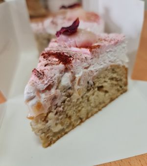 Rose Lychee Cream Cheese Sponge Cake ~ 6/11/21 at WellSmoocht in West Singapore