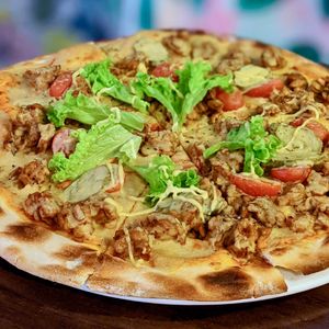 Truffle Cheezeburger Pizza at WellSmoocht in West Singapore