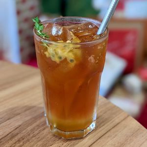 Iced Passionfruit Sparkling Black Tea at WellSmoocht in West Singapore