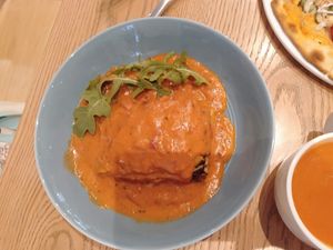 Turkey mushroom lasagna at WellSmoocht in West Singapore