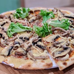 Cheezy Mushroom Pizza at WellSmoocht in West Singapore