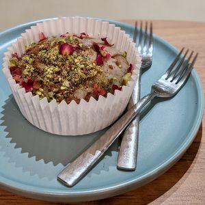 Rose Pistachio Cake at WellSmoocht in West Singapore