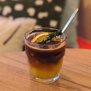 Vegan Iced Orange Americano at WellSmoocht in West Singapore
