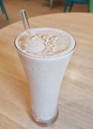 Hazelnut shake at WellSmoocht in West Singapore