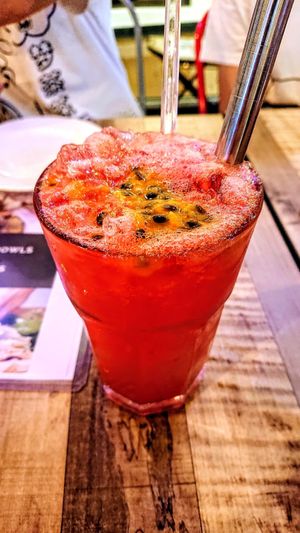 watermelon passionfruit kombucha at WellSmoocht in West Singapore