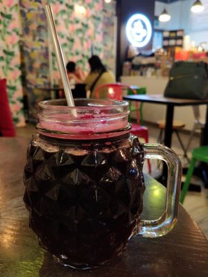 Beetroot juice at WellSmoocht in West Singapore