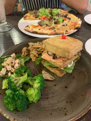 Tofully yours tofu burger at WellSmoocht in West Singapore