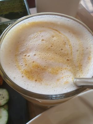 Golden Turmeric Soy Latte ~ Circuit Breaker Period Phrase 2 at WellSmoocht in West Singapore