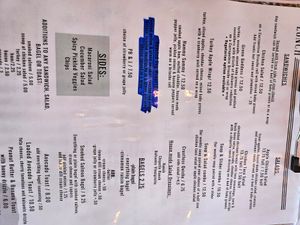 Veggies wrap was crossed out... at Brakeman's Cafe in Boyertown