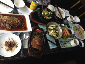 big portions at Vegetarian Story Restaurant at Vegetarians Story Restaurant in Suzhou