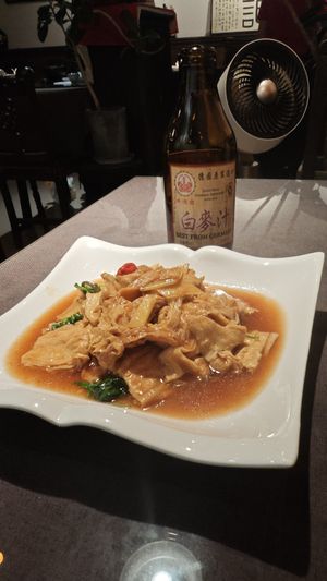 Tofu Skin at Vegetarians Story Restaurant in Suzhou