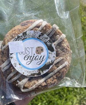 Vegan baked goods by Just Enjoy Bakery.  at Capital City Market in Lansing