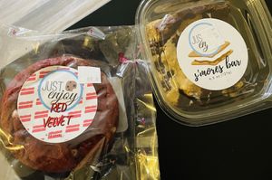 Vegan baked  goods by Just Enjoy Bakery.  at Capital City Market in Lansing