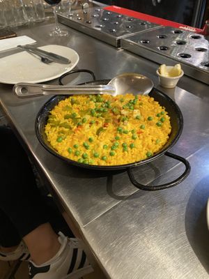 Vegan paella at La Tortilla Asesina in Inverness
