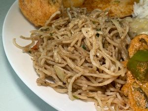 Veg Noodles at the Weekend Lunch Buffet at Hillside Indian Cuisine in Portage