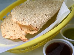 Papadam at Hillside Indian Cuisine in Portage