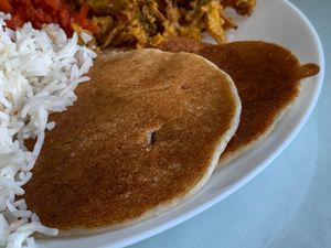 Carrot Uthappam (Part of their Lunch Buffet) at Hillside Indian Cuisine in Portage