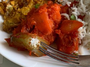 Chili Potato (Part of their Lunch Buffet) at Hillside Indian Cuisine in Portage