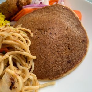 Uttappam: Rice & Lentil Pancake (part of their weekend buffet) at Hillside Indian Cuisine in Portage
