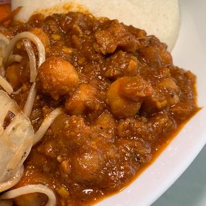 Chana Masala: Chickpeas, Tomatoes, Onions at Hillside Indian Cuisine in Portage