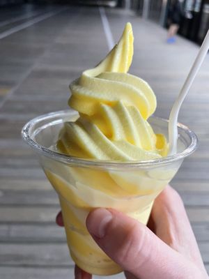 Pineapple mango swirl Dole Whip  at Oc Gelato in Ocean City