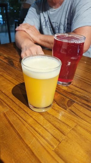 Diversos tipos de chopp at DROP THE HOP in Londrina