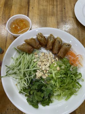 Bun cha  at Vegetarian Master Ruma in Vientiane