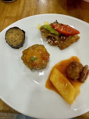 Only photo I took; this was my second round (sorry).  at Vegetarian Master Ruma in Vientiane