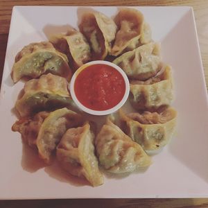 Veggie momos  at Sherpa Kitchen in Burlington
