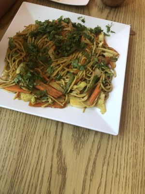 Chow mein at Sherpa Kitchen in Burlington